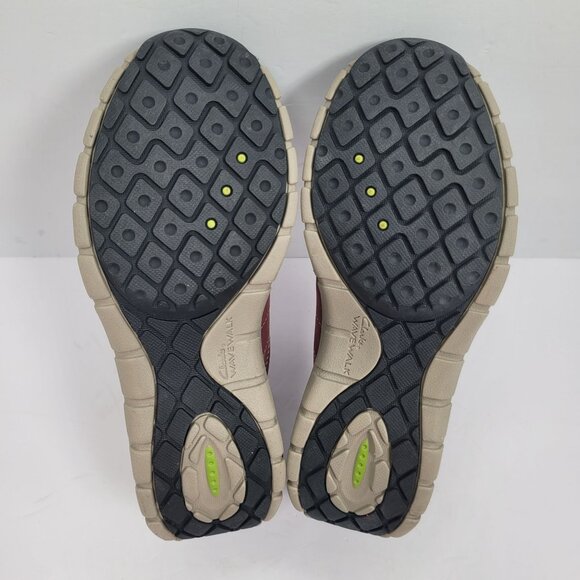 Clarks Wave Walk Women's Burgundy Lace-Up Walking Shoes 64756 US Size 6 M - Picture 7 of 8